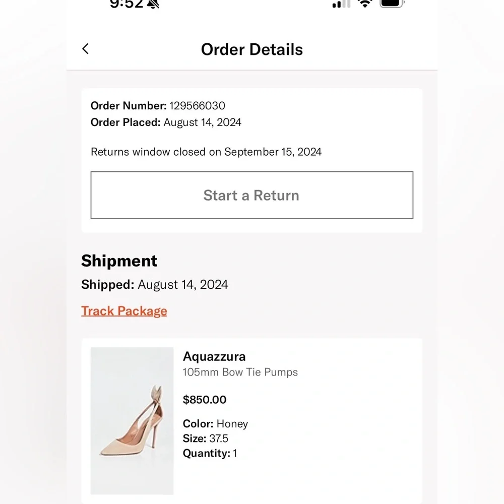 Aquazurra Bow Tie 105mm Pump in Beige 37.5 - brand new, never worn! - Picture 5 of 13